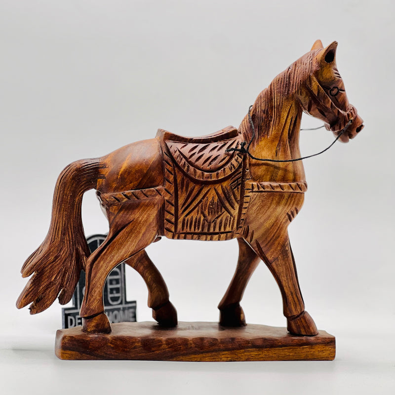 Sheesham Wood Horse Sculpture