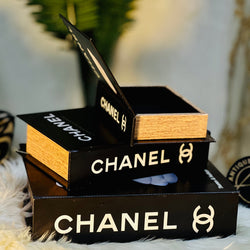 Premium Quality Chanel Book Decor ( Set of 3 )