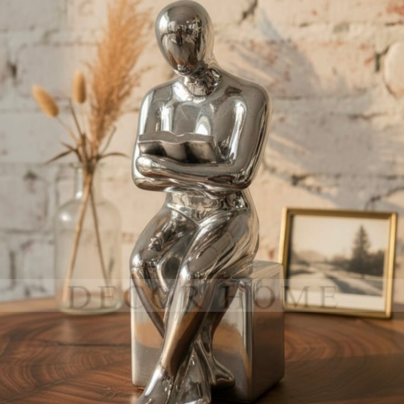 Silver Book Lover's Decor