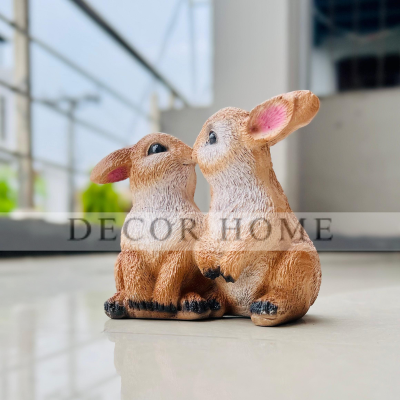 Loving Duo Bunny Figurine