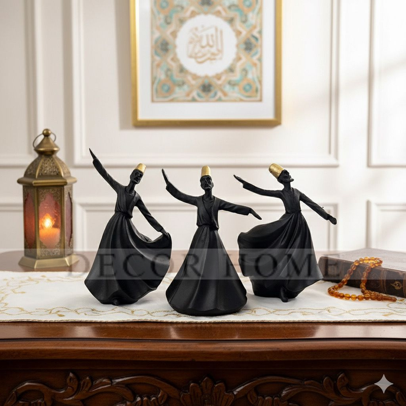 Classical Dervish  Art Sculpture( Set of 3)