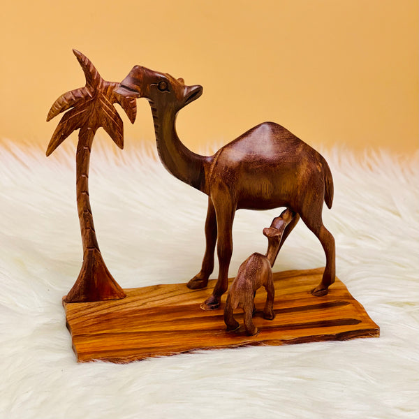 Wooden Camel Heritage Sculpture