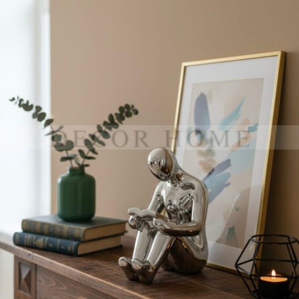 Reflective Reader Sculpture