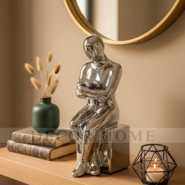 Silver Book Lover's Decor