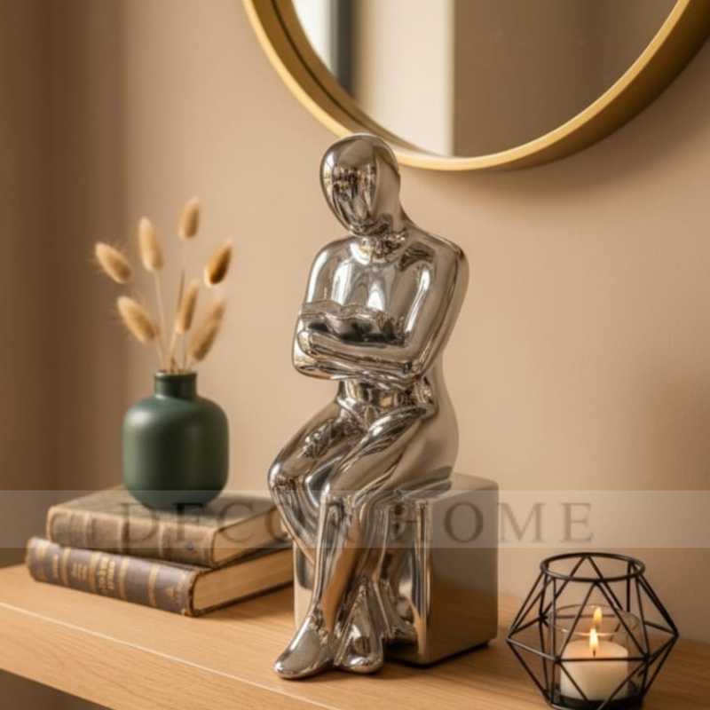 Silver Book Lover's Decor