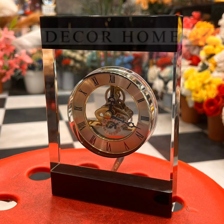 Crystal Gear Elegance Clock