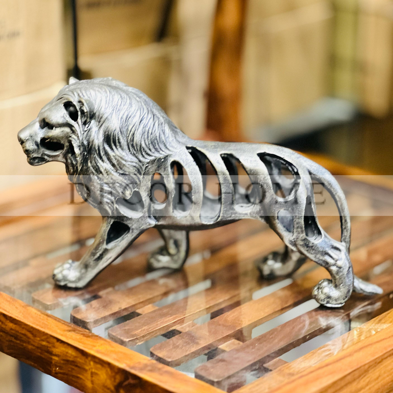 Metal Lion Sculpture
