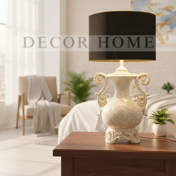 Textured Ceramic Base Modern Decorative Table Lamp