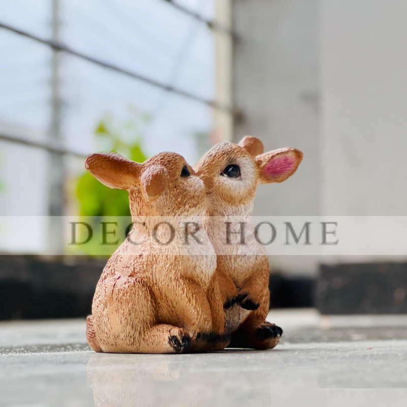 Loving Duo Bunny Figurine