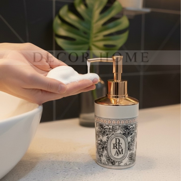"Dark Dream" Vintage Print Bath Set