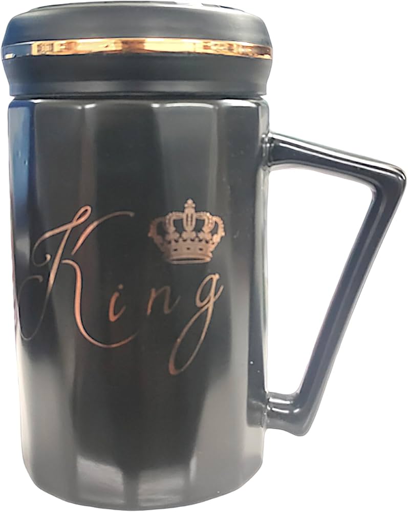 King & Queen Couple Coffee Mugs(Set Of 2)