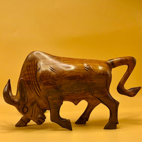 Handcrafted Bull Sculpture