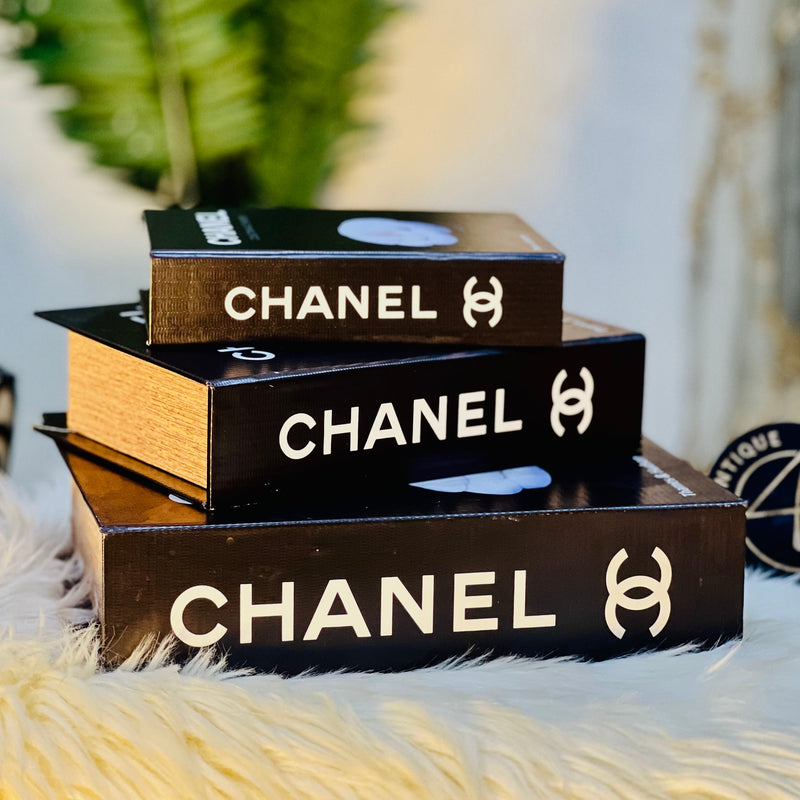 Premium Quality Chanel Book Decor ( Set of 3 )