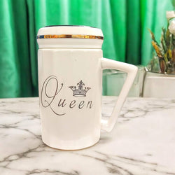 King & Queen Couple Coffee Mugs(Set Of 2)