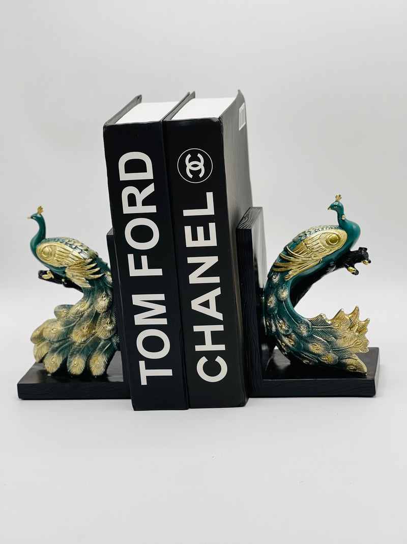 Elegant Peacock Bookend (Set Of 2)