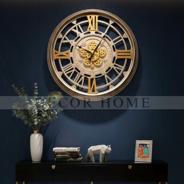 Industrial Crown Wall Clock