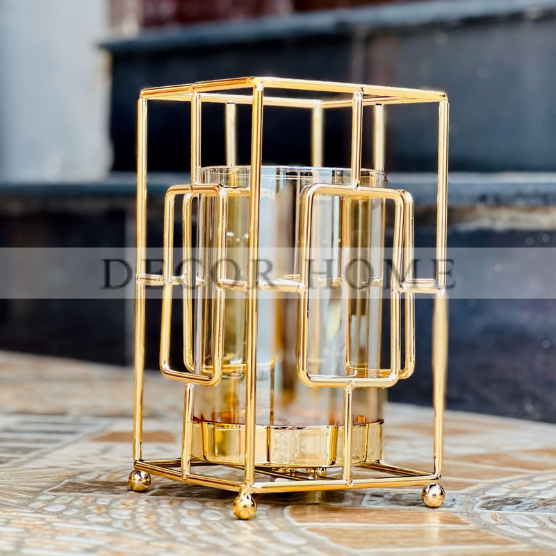Imported Hurricane Lantern Candle Stand( Set Of 3)