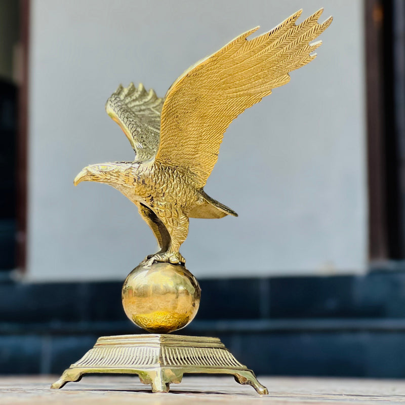 Golden Metal Ball Eagle