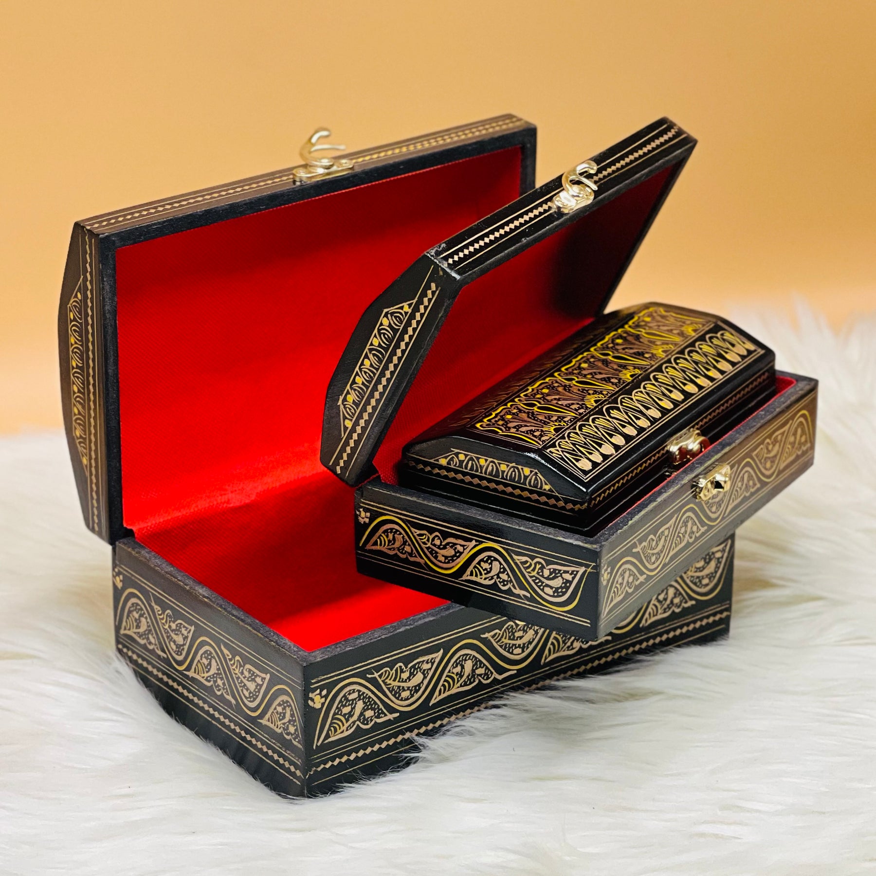 MDF Handcrafted Jewellery Box (Set of 3)