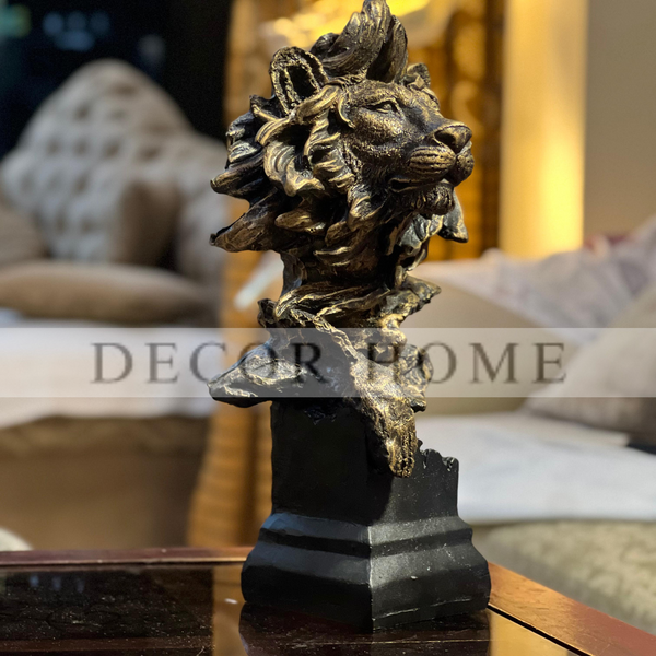 Elegant Antique Lion Sculpture