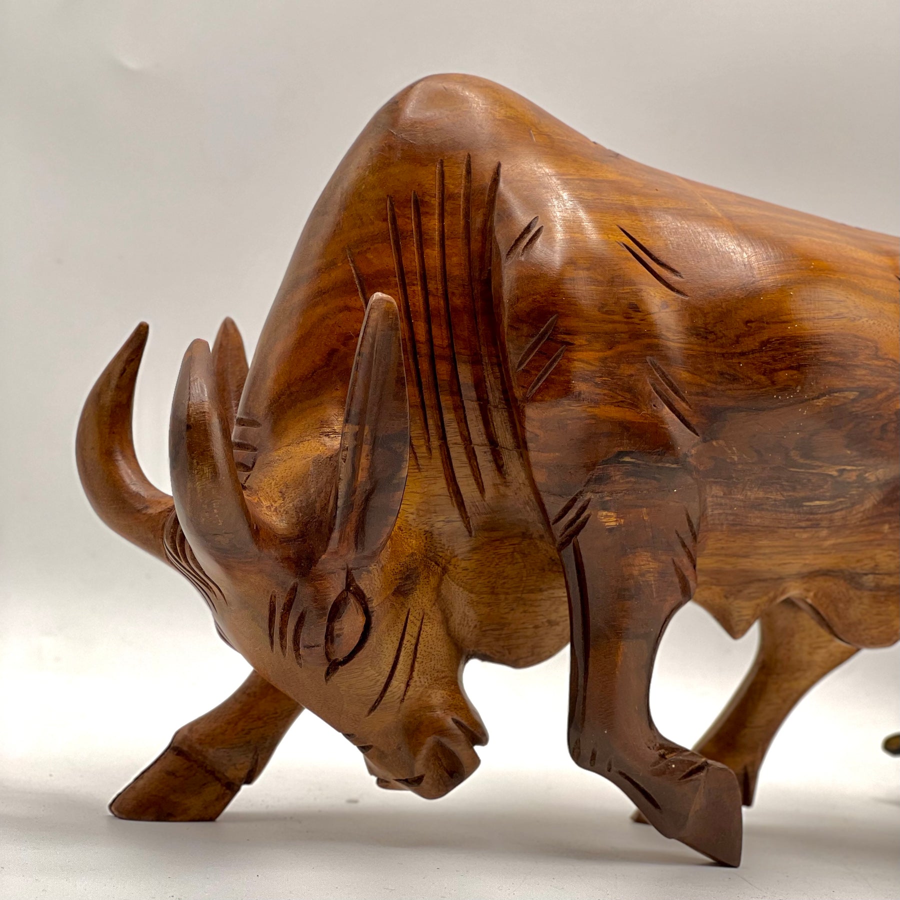 Handcrafted Bull Sculpture