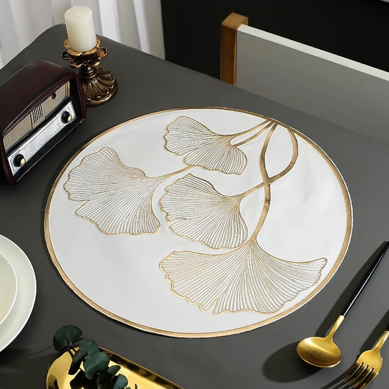 Luxe Black & Gold Placemats (Set of 2)