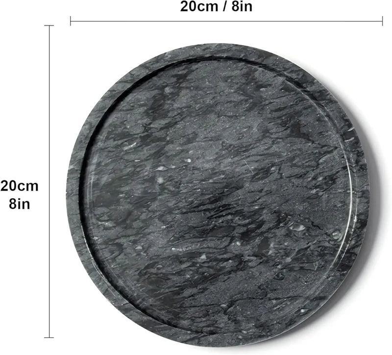 Genuine Black Marble Tray Decor