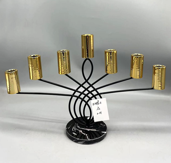 Metal Plated Candle Holder