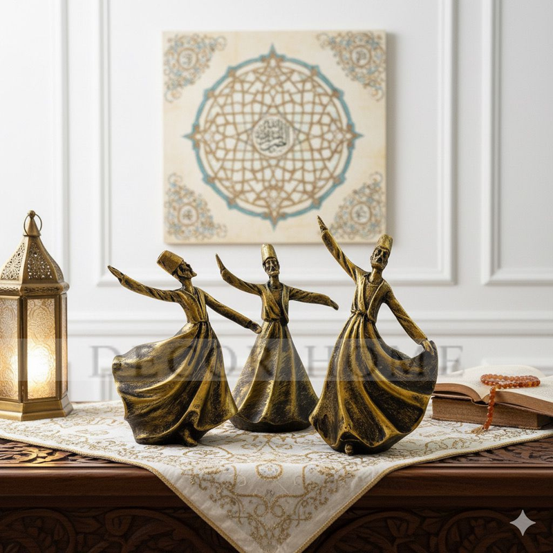 Classical Dervish  Art Sculpture( Set of 3)