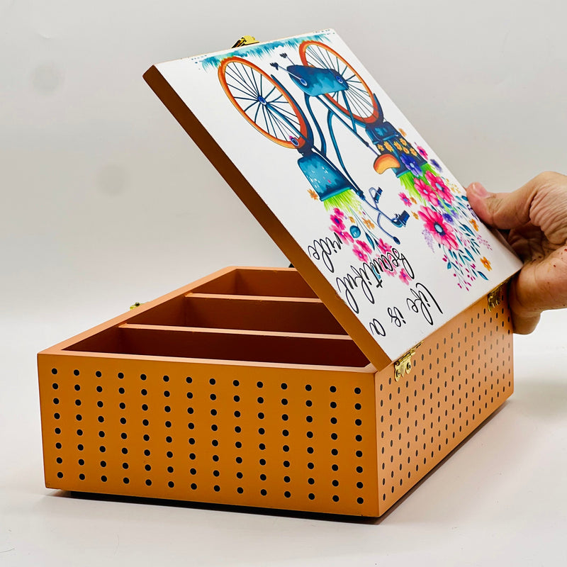 Bicycle Style Mirror Jewellery Box