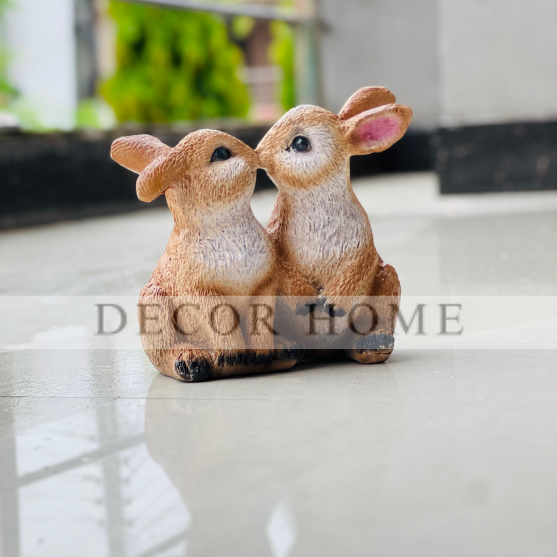 Loving Duo Bunny Figurine