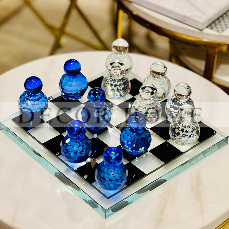 Triumph Crystal Chess Glass Bame Board