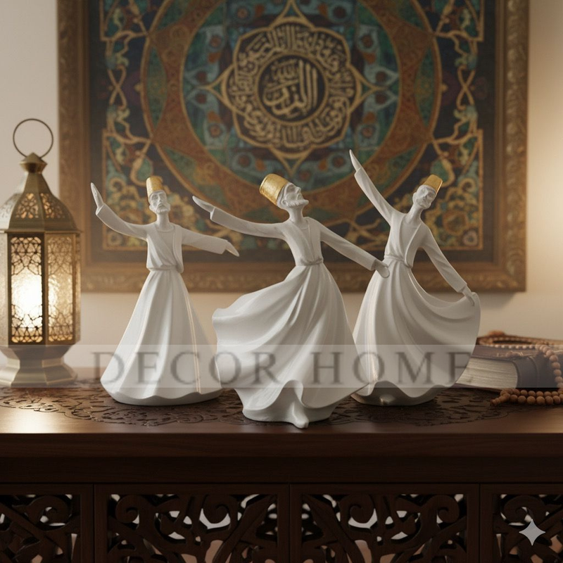 Classical Dervish  Art Sculpture( Set of 3)