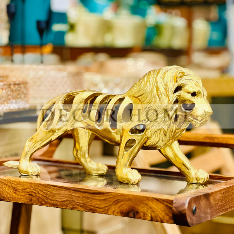 Metal Lion Sculpture