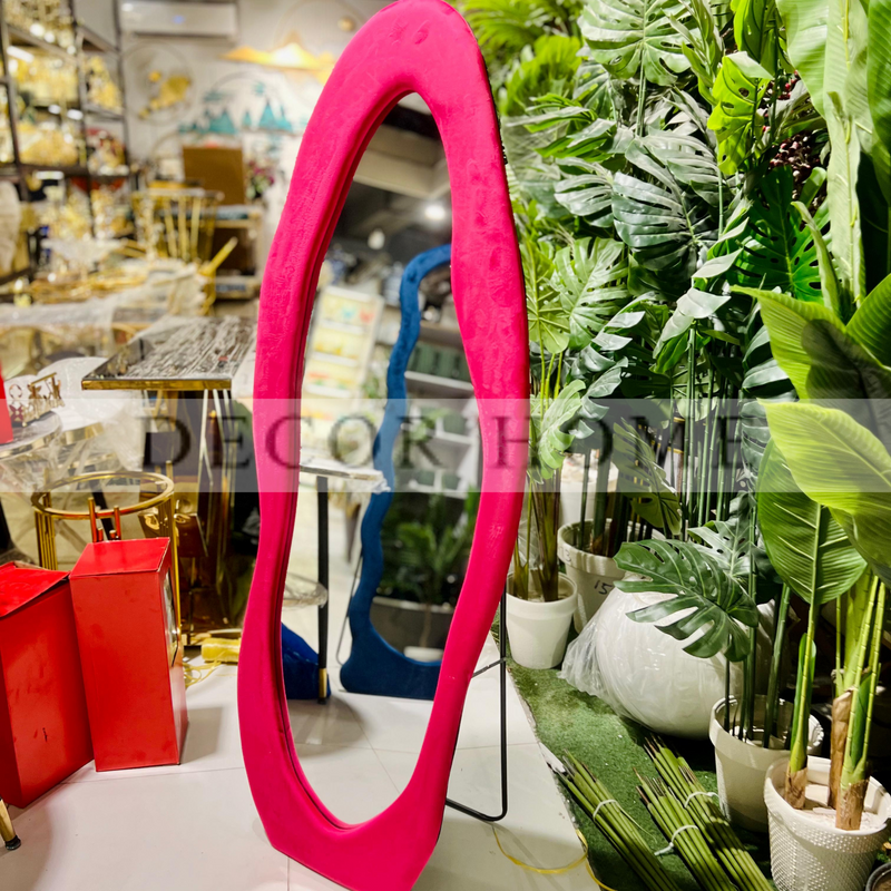 Geometric Shaped Floor Mirror