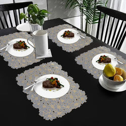 Rectangular Gold Place Mats Set Of 2