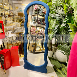 Blush Wave Floor Mirror