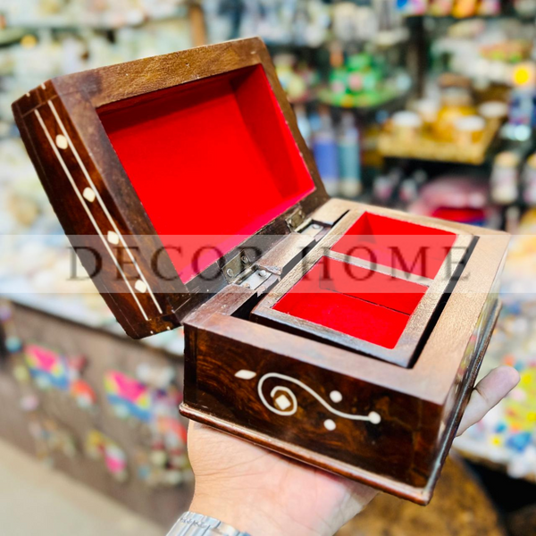 Inlaid Wooden Storage Box