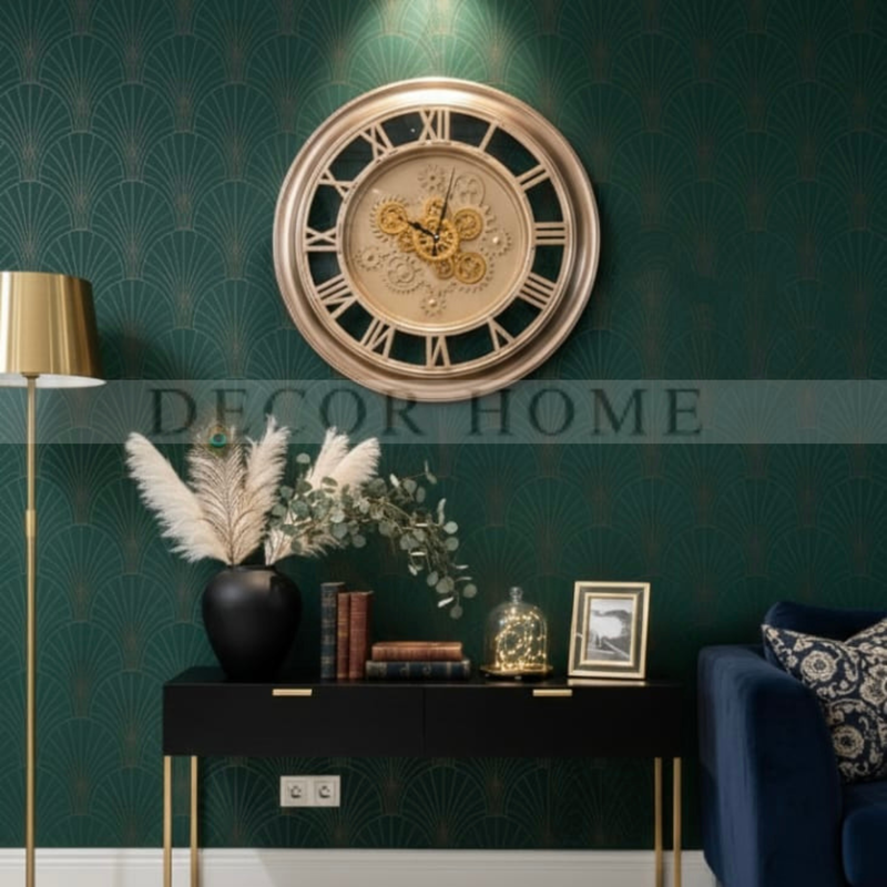 Regal Gold Gear Clock