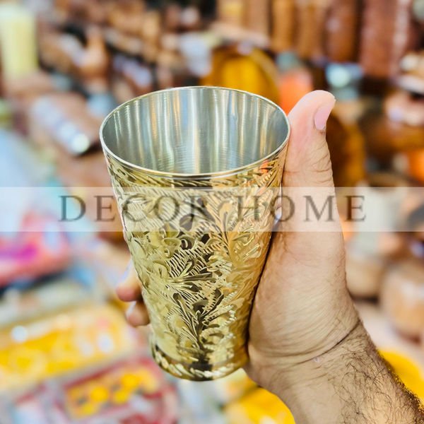 Engraved Brass Tumbler