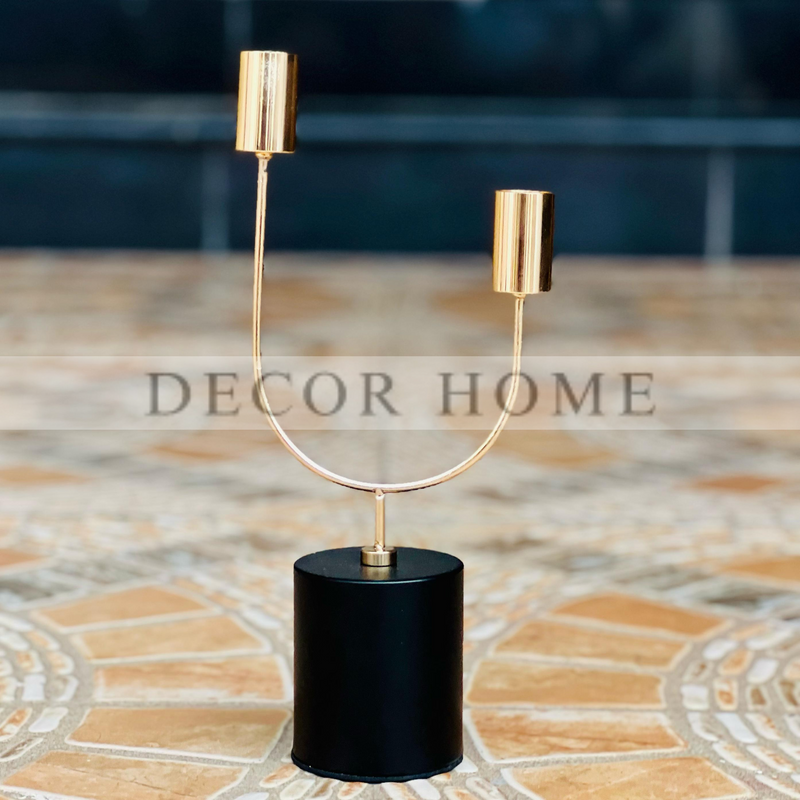 Contemporary 2-Light Candle Holder