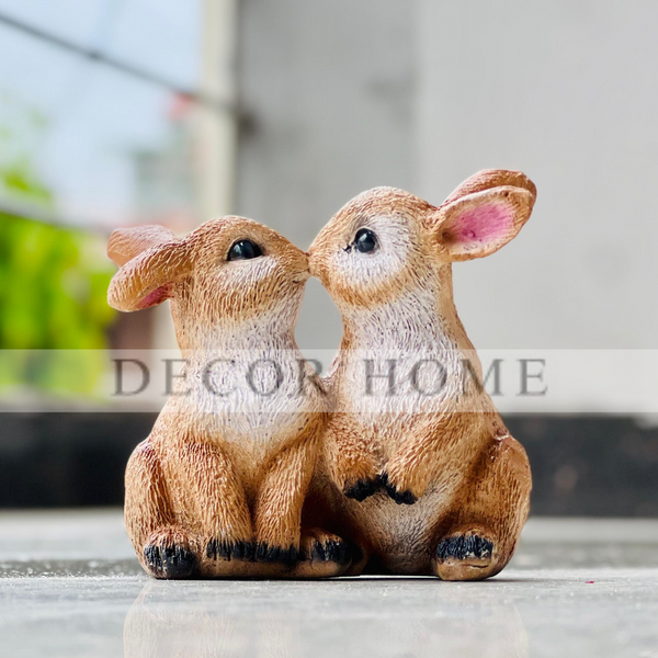 Loving Duo Bunny Figurine