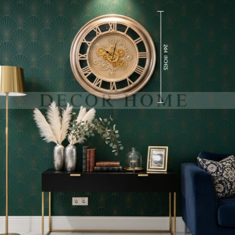 Regal Gold Gear Clock