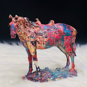 Multicolor Horse Sculpture