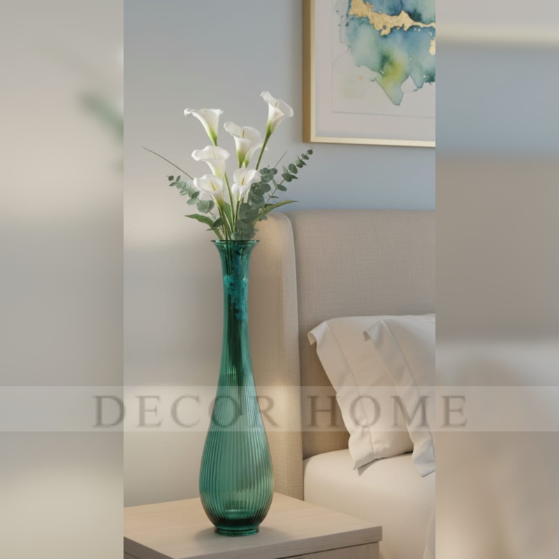 Fluted Pampas Grass Vase