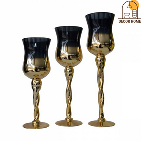 Vine Glass Style Decor( Set Of 3)