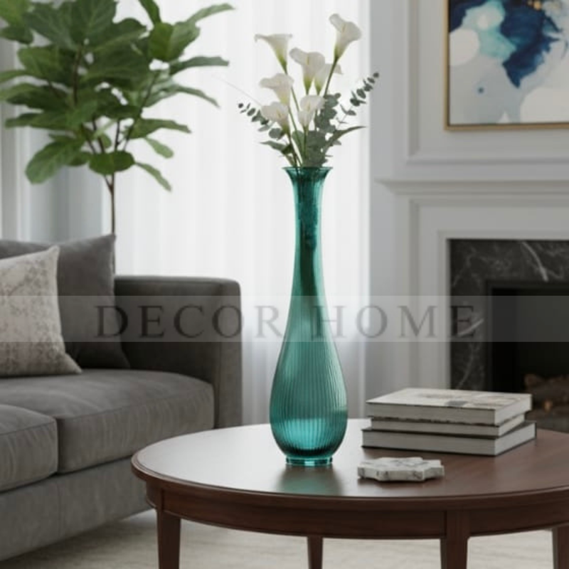 Fluted Pampas Grass Vase