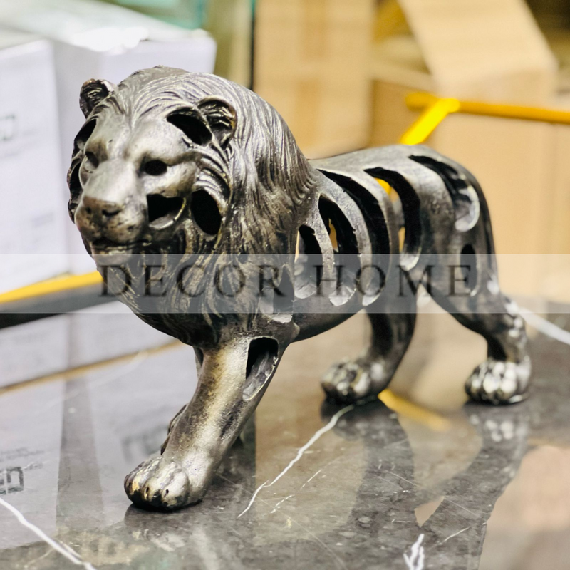 Metal Lion Sculpture