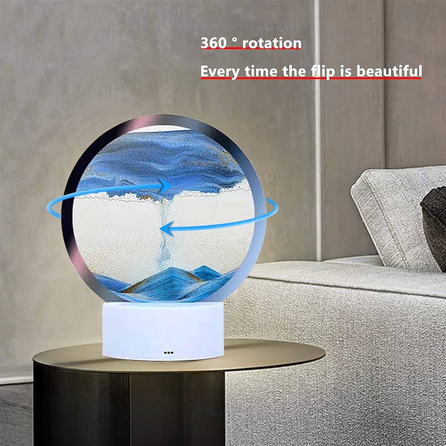 3D Quicksand Painting LED Table Lamp