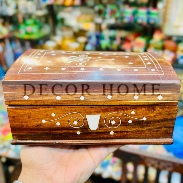 Inlaid Wooden Storage Box